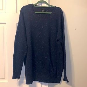 Lumiere Navy Speckled Sweater Size Large